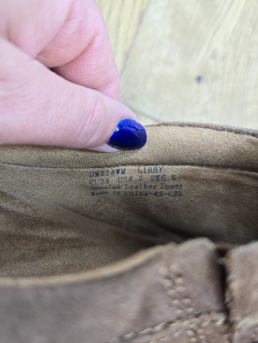 Aetrex Brown Suede Slip On Mule Size 8.5 - Picture 3 of 9